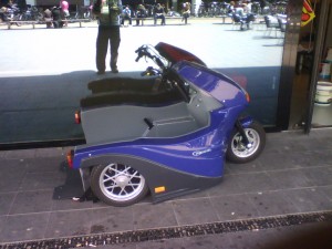 cool stand-up bike at the Utrecht University